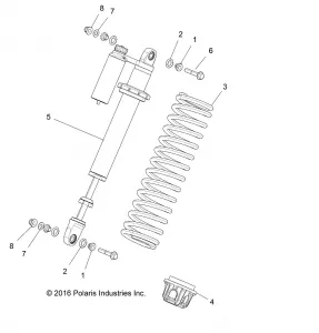 SUSPENSION, FRONT SHOCK MOUNTING - Z17VDE99FM/S99FM/CM (701521)