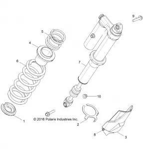 SUSPENSION, REAR SHOCK MOUNTING - Z17VDE99FM/S99FM/CM (701661)