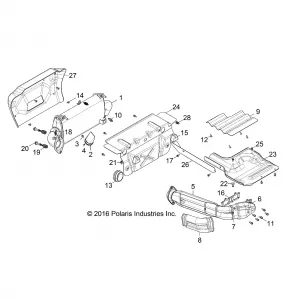 ENGINE, Выхлопная система SYSTEM - Z17VFE99AM/AW/AP/M99AB (701520)