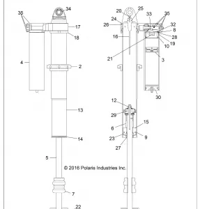 SUSPENSION, REAR SHOCK INTERNALS - Z17VFE99AM/AW/LW/AP/M99AB(701726)