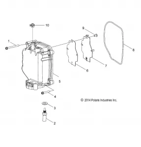 ENGINE, Головка блока цилиндров COVER - Z18YAV17B2/B8/N2/N8 (49RGRCYLINDERHDCVR15RZR170)