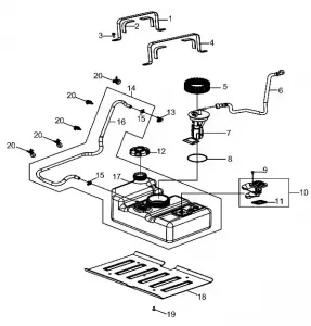 ENGINE, Топливная система SYSTEM - Z18YAV17B2/B8/N2/N8 (A00082)