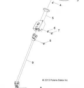 STEERING, POST - Z18YAV17B2/B8/N2/N8 (49RGRSTEERING14RZR170)