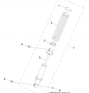 SUSPENSION, SHOCK, REAR - Z18YAV17B2/B8/N2/N8 (49RGRSHOCKRR09RZR170)