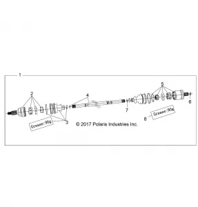 DRIVE TRAIN, HALF SHAFT, FRONT - Z18VCE87BK/BU/BR/LU (702065)