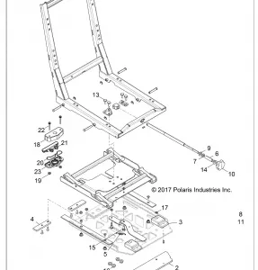 BODY, Сидение BASE ADJUSTER - Z18VAS87CM (702213)