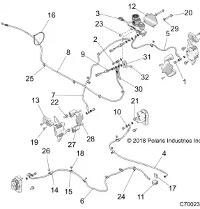 BRAKES, BRAKE LINES AND MASTER CYLINDER - Z18VAS87CM (C700238)