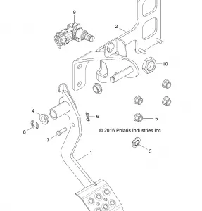 BRAKES, PEDAL AND MASTER CYLINDER - Z18VAS87CM (701600)