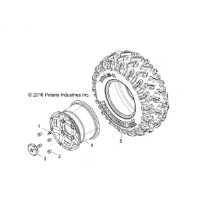 WHEELS, REAR - Z18VAS87CM (701141)