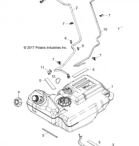 BODY, Топливная система TANK - Z18VBE87F2/S87C2/CU (702158)