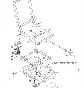 BODY, Сидение BASE ADJUSTER - Z18VDS92C2/CU (702130)