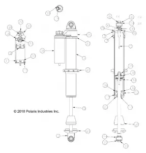 SUSPENSION, FRONT SHOCK INTERNALS - Z18VBS87CU (702442)