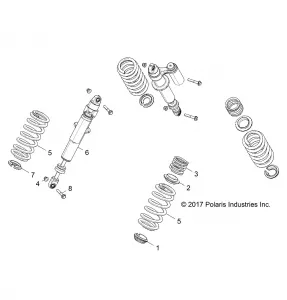 SUSPENSION, REAR SHOCK MOUNTING - Z18VBE87F2/S87C2/CU (702167)