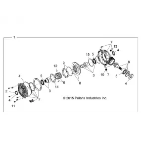 DRIVE TRAIN, FRONT GEARCASE - Z18VFE92BB/BM/BS/BU/LBK (700723)