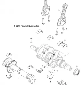 ENGINE, CRANKSHAFT AND BEARINGS - Z18VFE92BB/BM/BS/BU/LBK (701922)