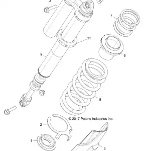 SUSPENSION, REAR SHOCK MOUNTING - Z18VFE92BB/BM/BU/LBK (702248)