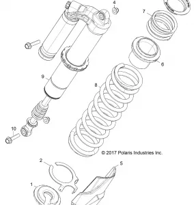 SUSPENSION, REAR SHOCK MOUNTING - Z18VFE92BS (701955)