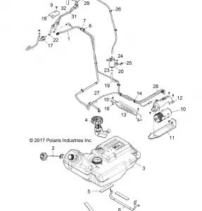 BODY, Топливная система TANK - Z18VDE99BK/BJ/BW/K99BK (702021)