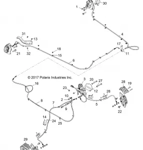 BRAKES, BRAKE LINES AND MASTER CYLINDER - Z18VDE99AK/AW/AJ/BJ/BK/BW/LW/K99AK/BK/M99AL/R99AL/BL (49RGRBRAKELINES151000)