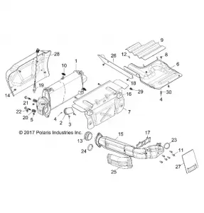 ENGINE, Выхлопная система SYSTEM - Z18VDE99AK/AW/AJ/BJ/BK/BW/LW/K99AK/BK/M99AL/R99AL/BL (702256)