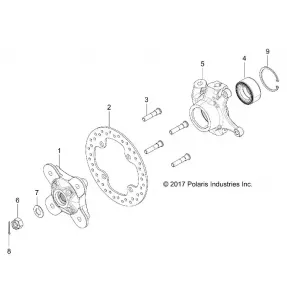 SUSPENSION, FRONT CARRIER- Z18VDE99AK/AW/AJ/BJ/BK/BW/LW/K99AK/BK/M99AL/R99AL/BL (702255)