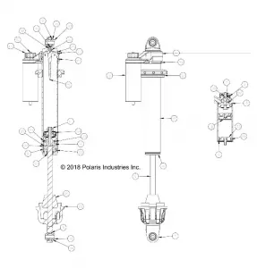 SUSPENSION, FRONT SHOCK INTERNALS - Z18VDE99AK/AW/AJ/BJ/BK/BW (702420)