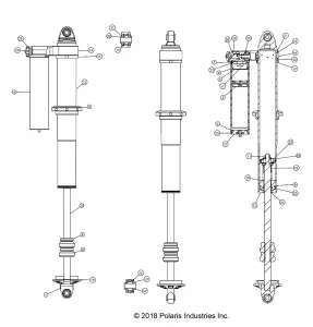 SUSPENSION, REAR SHOCK INTERNALS - Z18VDM99AL (702422)