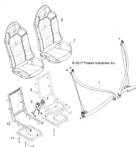 BODY, Сидение BELT AND MOUNTING - Z18VDS99CK (702214)