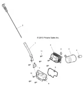 ENGINE, DIPSTICK AND OIL FILTER - Z18VDE99FK/S99CK/FK (49RGRDIPSTICK14RZR1000)