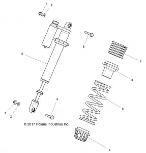 SUSPENSION, FRONT SHOCK MOUNTING - Z18VFE99NK (702143)