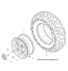 WHEELS, FRONT - Z18VDE92LS (701503)