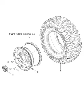 WHEELS, REAR - Z18VDE92LS (701504)