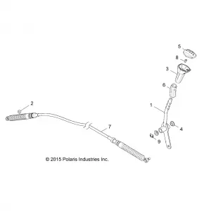 DRIVE TRAIN, GEAR SELECTOR - Z19VCE99AM (700921)