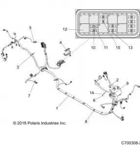 ELECTRICAL, WIRE HARNESS - Z19VCE99AM (C700308-2)