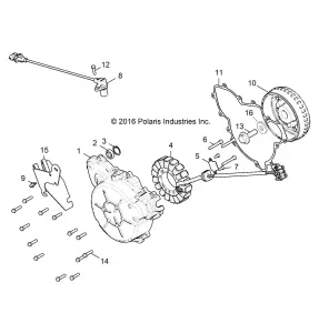 ENGINE, STATOR and COVER - Z19VCE99AM (701149)