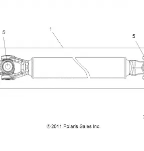 DRIVE TRAIN, FRONT PROP SHAFT - Z19VHA57F2 (49RGRSHAFTPROP12RZR570)