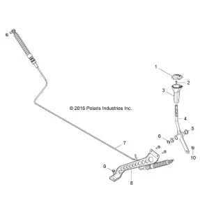 DRIVE TRAIN, GEAR SELECTOR - Z19VHA57F2 (701247)