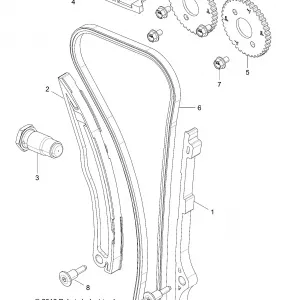 ENGINE, CAM CHAIN AND SPROCKET - Z19VHA57F2 (701264)