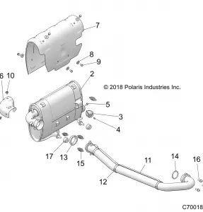 ENGINE, Выхлопная система SYSTEM - Z19VHA57F2 (C700183)