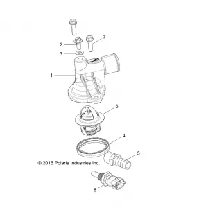 ENGINE, THERMOSTAT AND COVER - Z19VHA57F2 (701269)