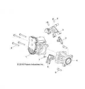 ENGINE, THROTTLE BODY AND Топливная система RAIL - Z19VHA57F2 (701270)