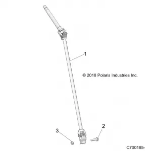 STEERING, SHAFT - Z19VHA57F2 (C700185-3)