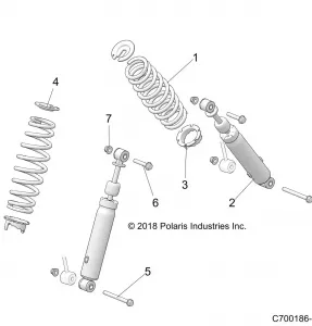 SUSPENSION, FRONT SHOCK MOUNTING - Z19VHA57F2 (C700186-3)