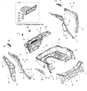 BODY, REAR RACK AND FENDERS - Z19VBA87A2/E87AG/AK/LG (702064)