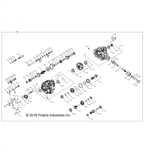 DRIVE TRAIN, MAIN GEARCASE INTERNALS - Z19VBA87A2/E87AG/AK/LG (701074)