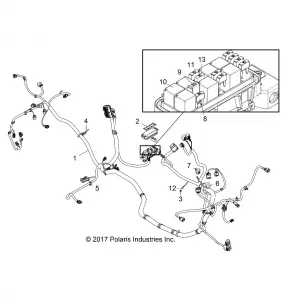 ELECTRICAL, WIRE HARNESS - Z19VBE87AG/AK/LG (702057)