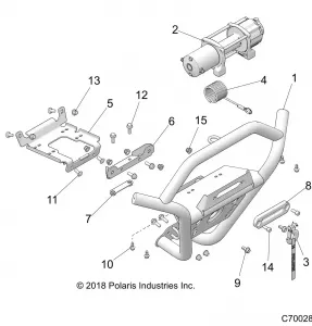 ACCESSORY, FRONT BUMPER, W/WINCH - Z19VFM99AL (C700281)