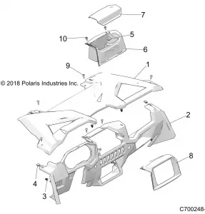 BODY, DASH - Z19VFE99AD/BD/AK/BK/AN/BN/LD/K99AD/BD/AK/BK/AN/BN/LK/LE/L99AC/BC/M99AL (C700248-1)