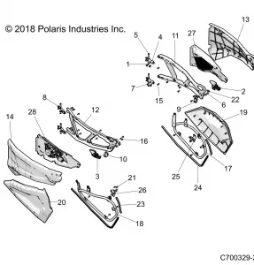 BODY, DOORS, FRONT - Z19VFK99LK (C700329-2)