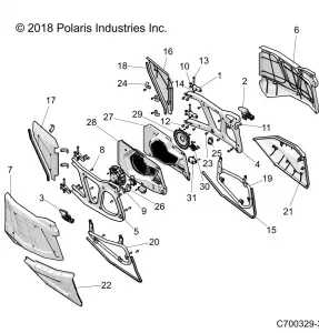 BODY, DOORS, REAR - Z19VFK99LK (C700329-3)